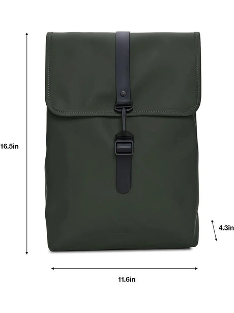 Zaino Rains Unisex Rucksack Verde Rains  Angolo dello Sport