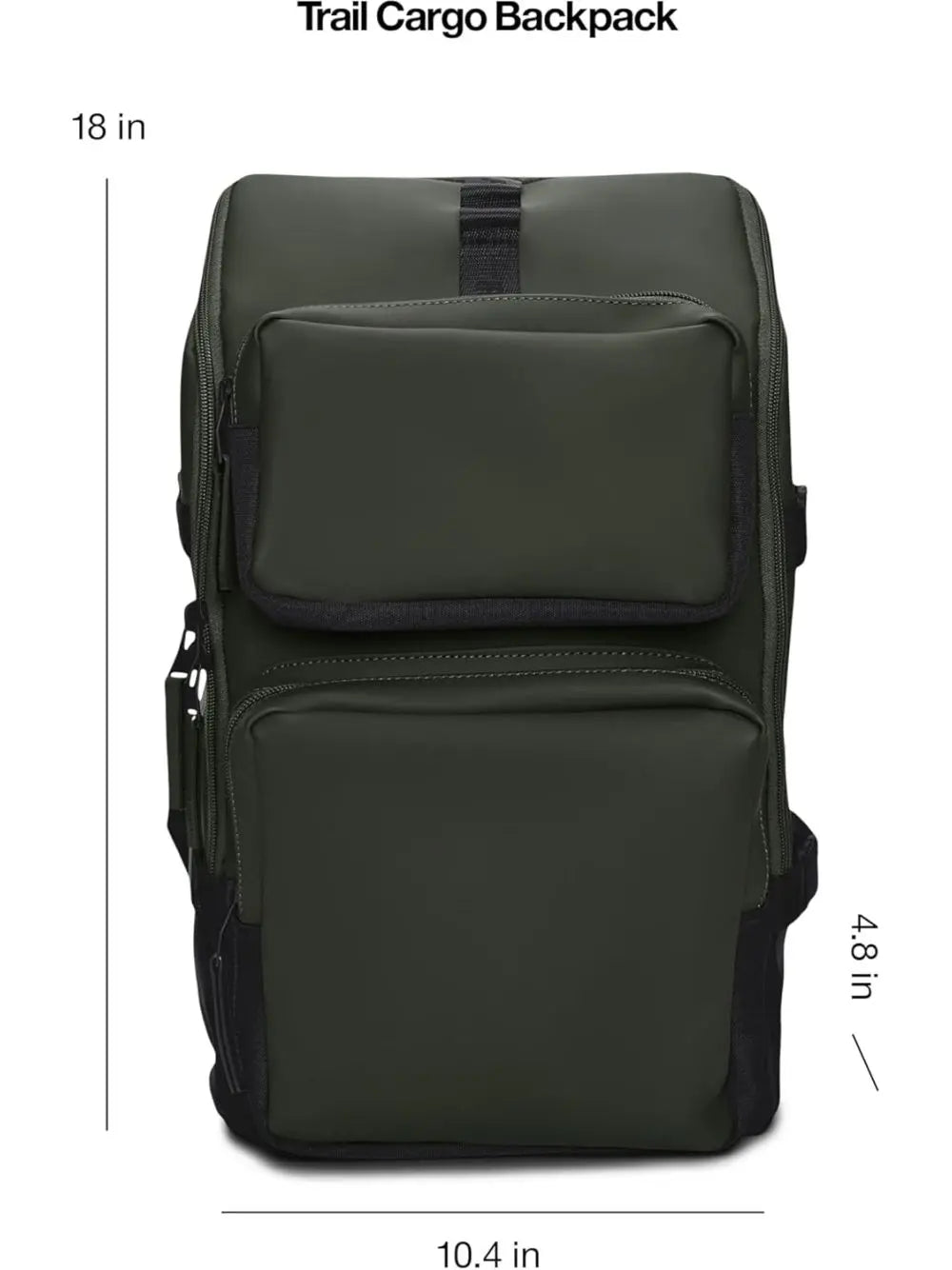 Zaino Rains Unisex - Verde