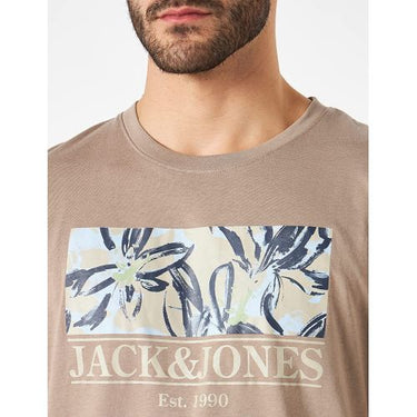 T-shirt JACK JONES Uomo 12205874 FUNGI Marrone