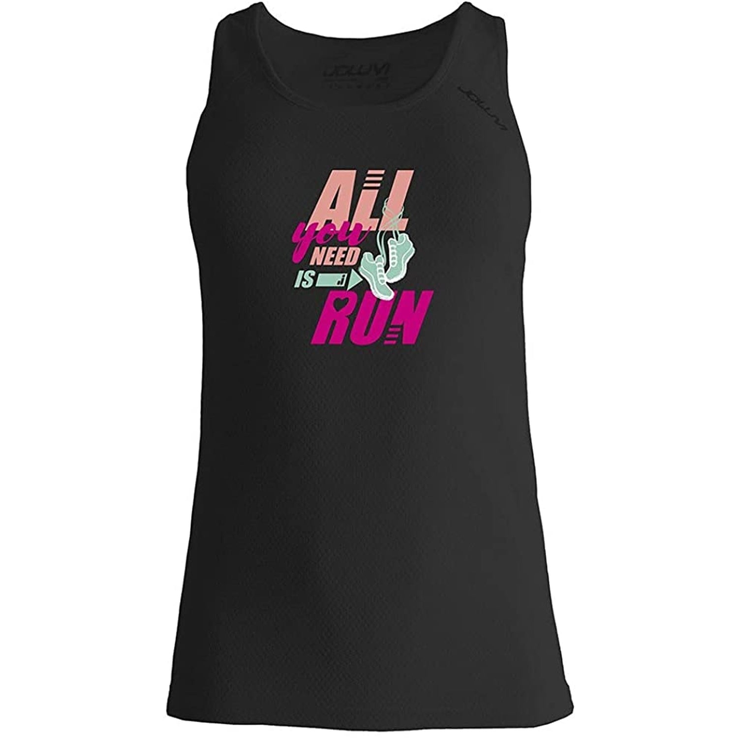 T-shirt Sportiva JOLUVI Donna all you need Nero