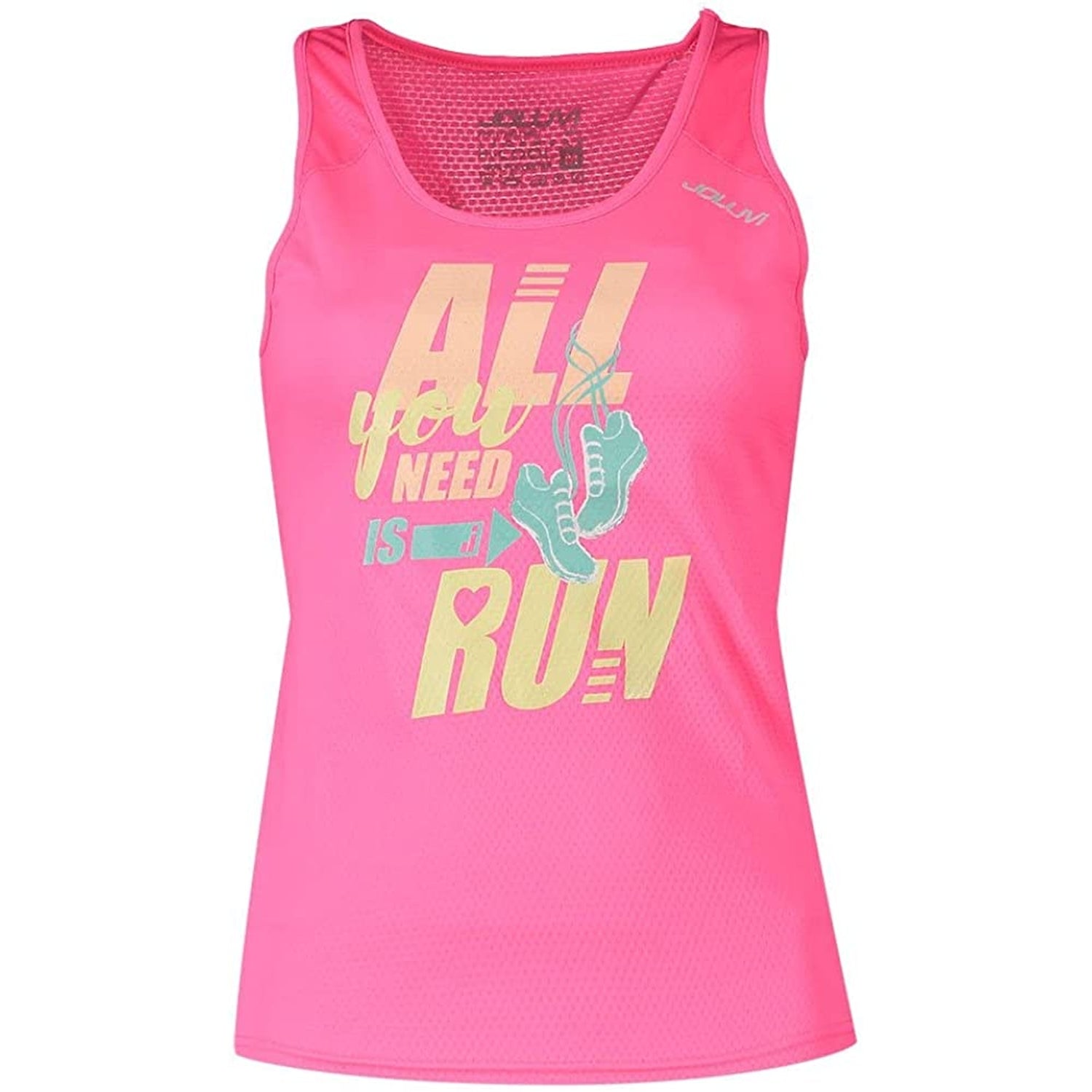 T-shirt Sportiva JOLUVI Donna all you need Rosa