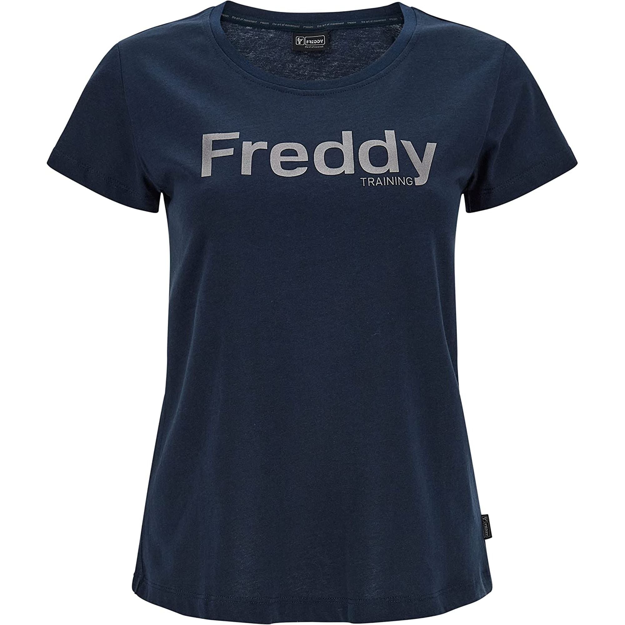 T-shirt Sportiva FREDDY Donna MC Blu