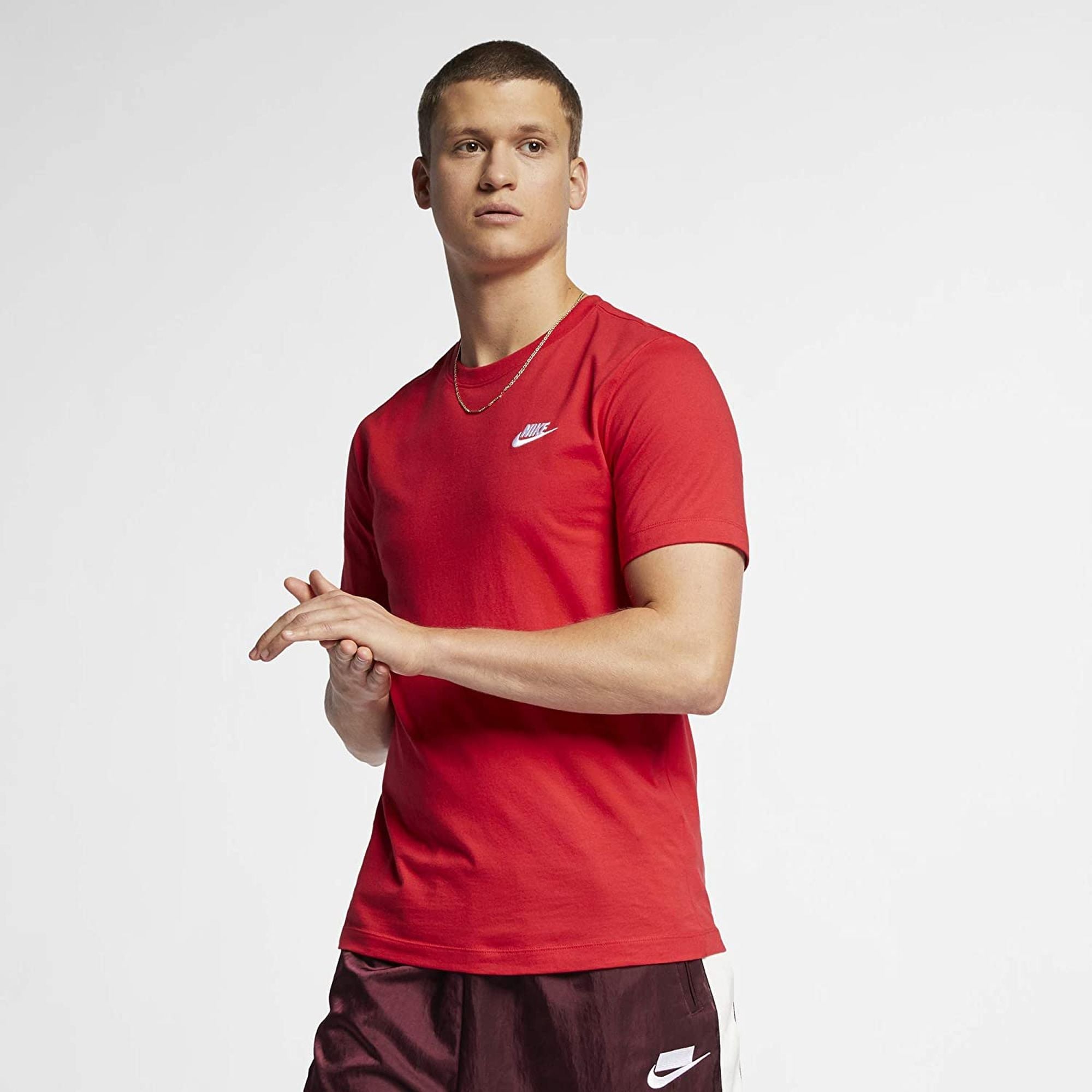 T-shirt NIKE Uomo club s Rosso