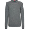 Felpa TOMMY HILFIGER Uomo MULTI HTR LAMBSWOOL Grigio