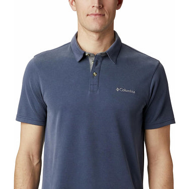 COLUMBIA Men's Sports Polo Nelson Point Blue
