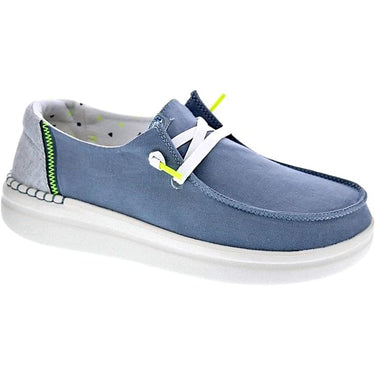 HEYDUDE Women's Canvas Shoes Wendy Rise W Blue