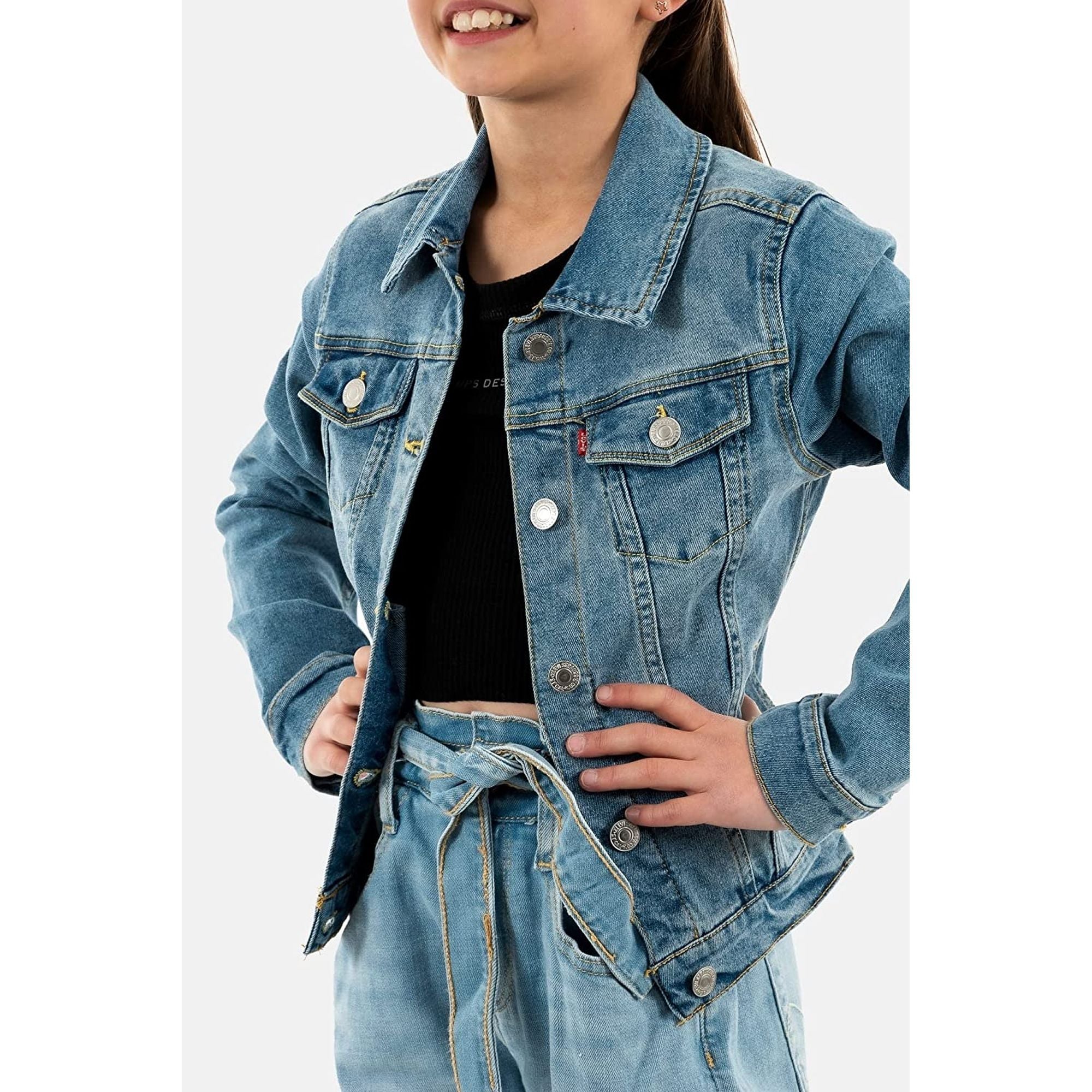 Giubbino LEVIS Bambina stretch trucker Blu