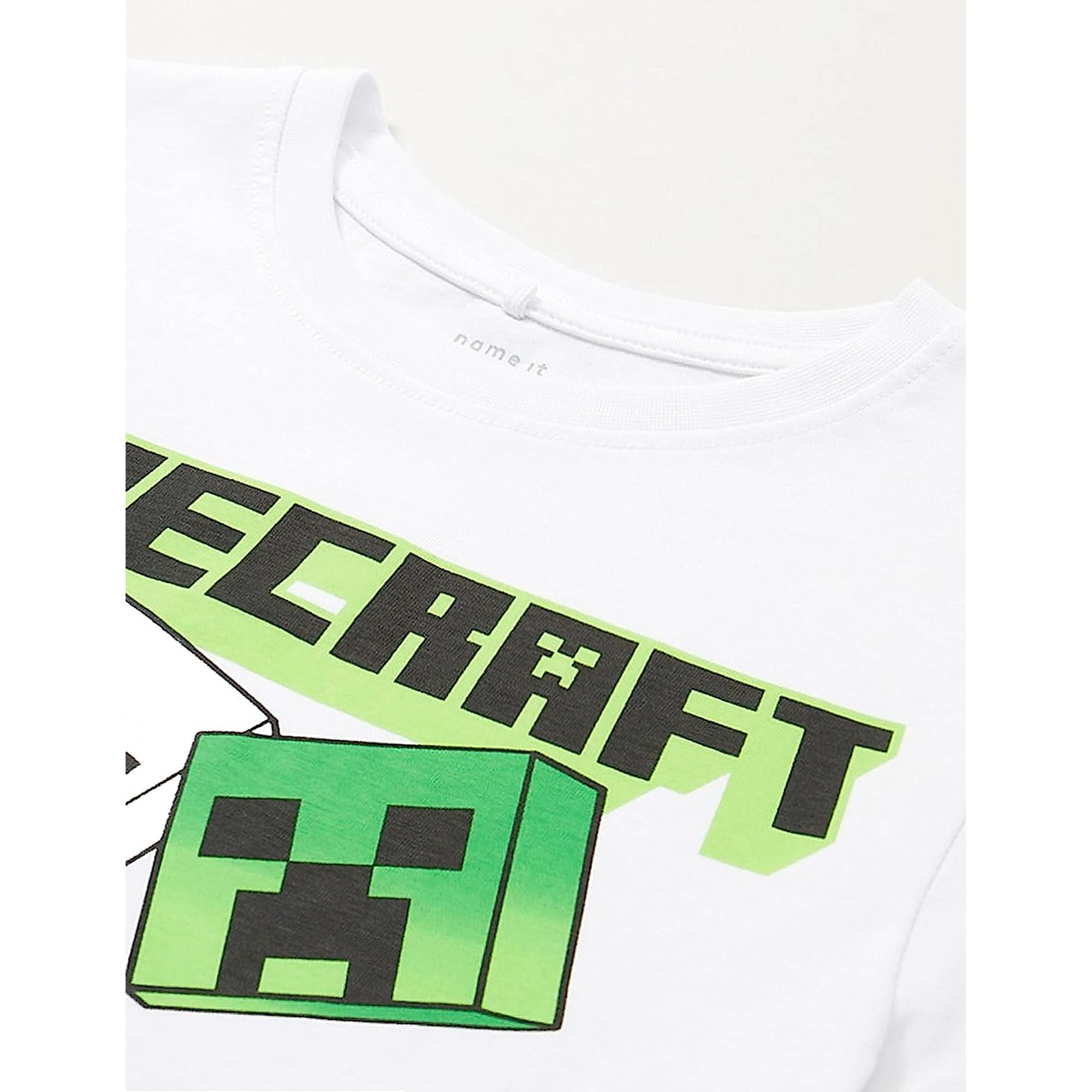 Top NAME IT Bambino MUXIN MINECRAFT Bianco