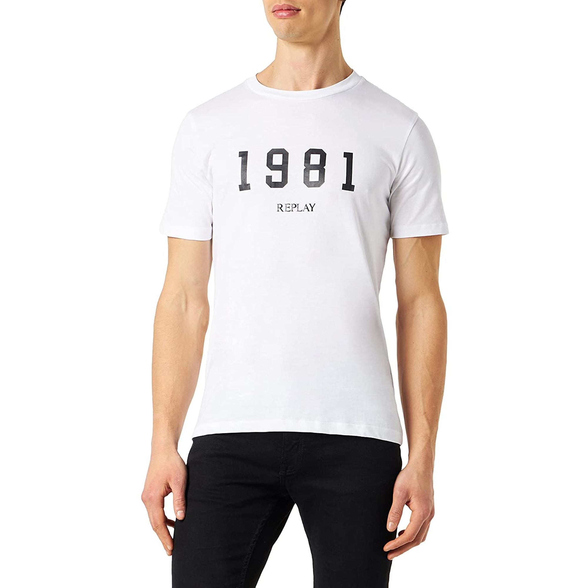 T-shirt REPLAY Uomo Bianco