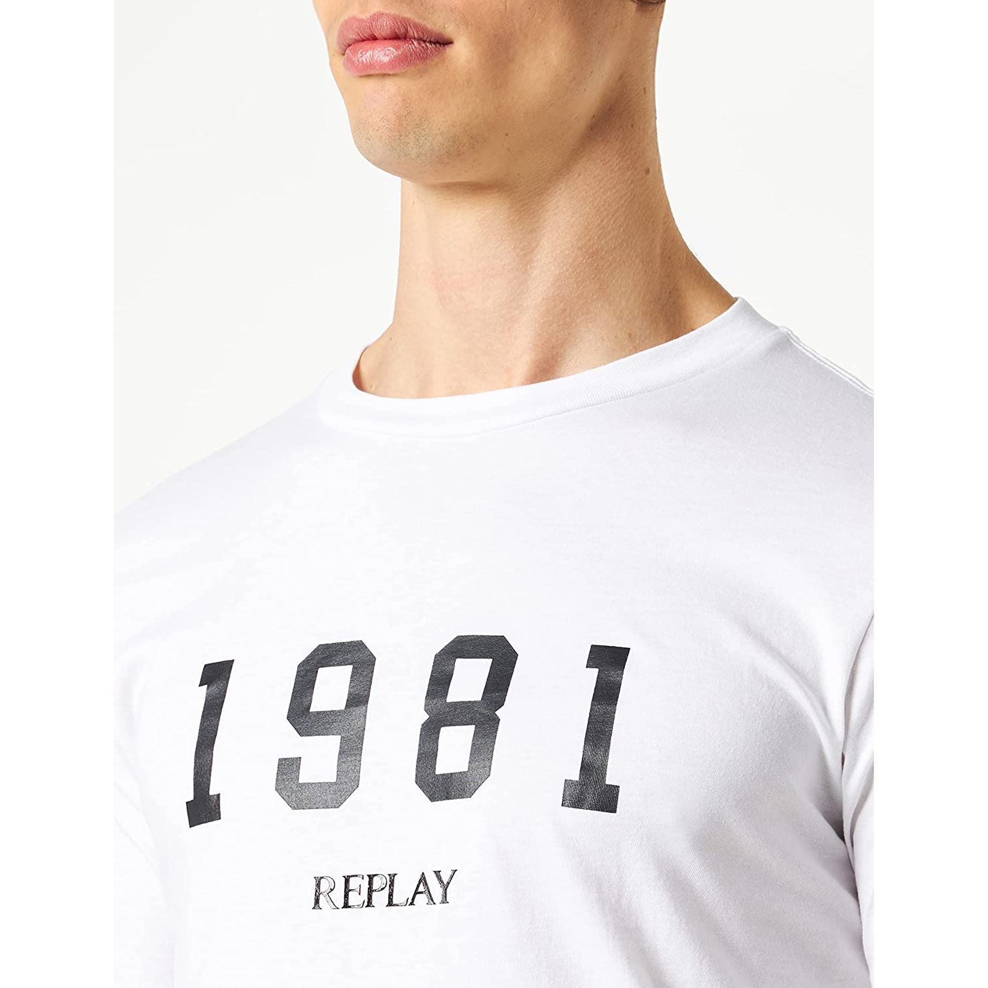 T-shirt REPLAY Uomo Bianco