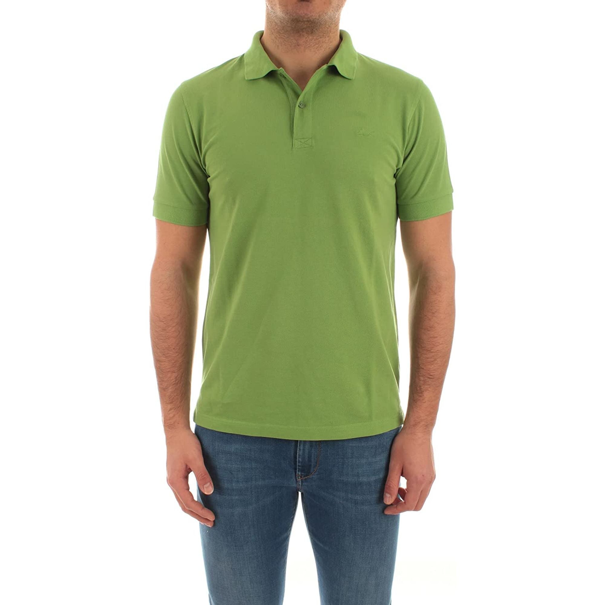 Polo SUN 68 Uomo COLD DYE DETAILS EL. Verde