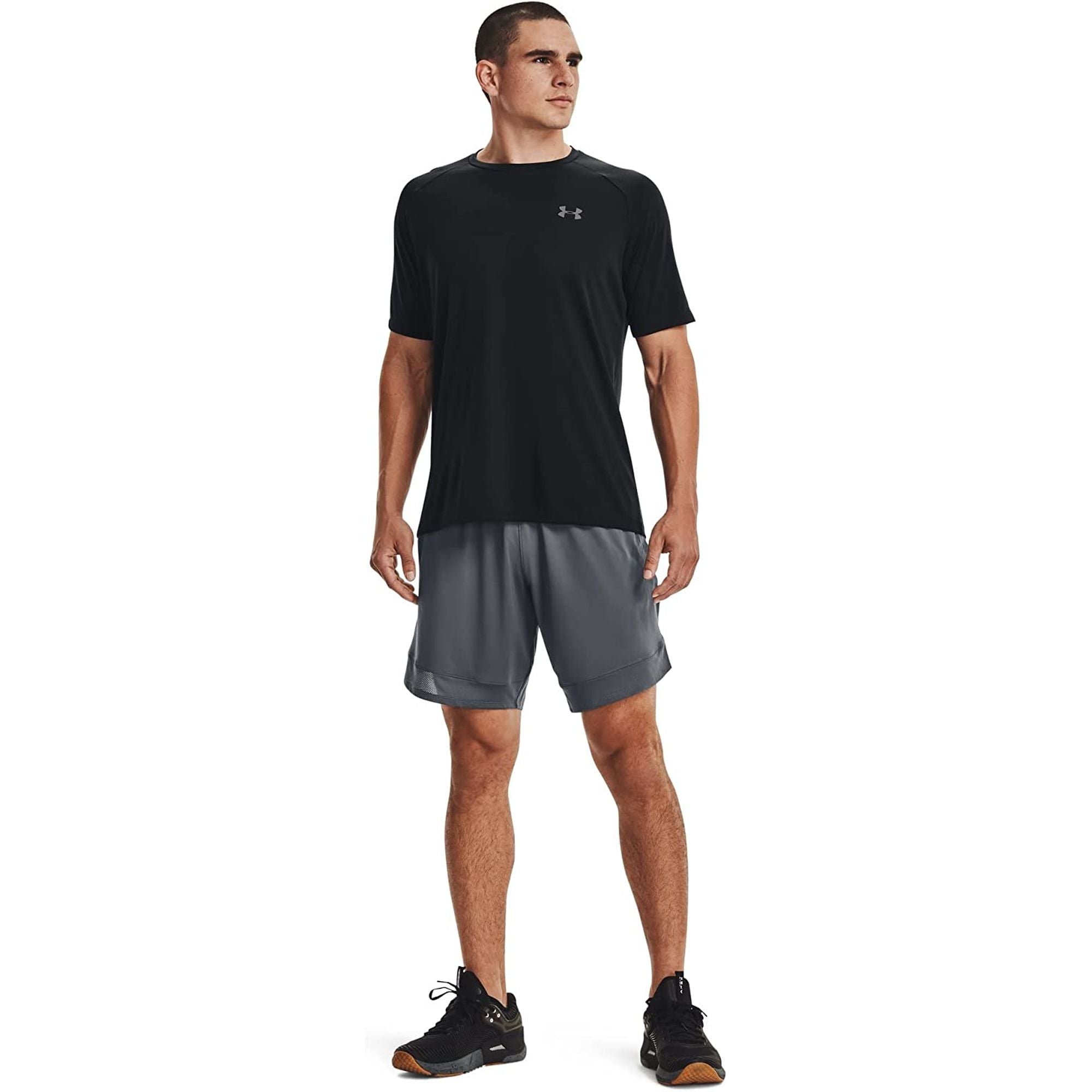 T-shirt Sportiva UNDER ARMOUR Uomo TECH 2.0 Nero