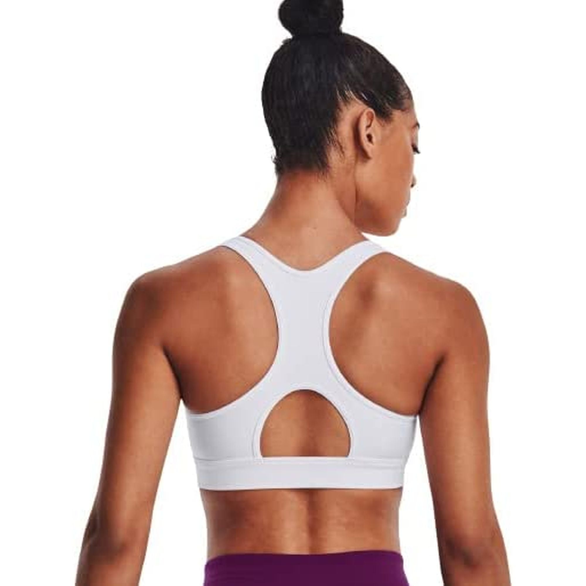 Top Sportivo UNDER ARMOUR Donna AUTHENTICS MID PADLESS Bianco