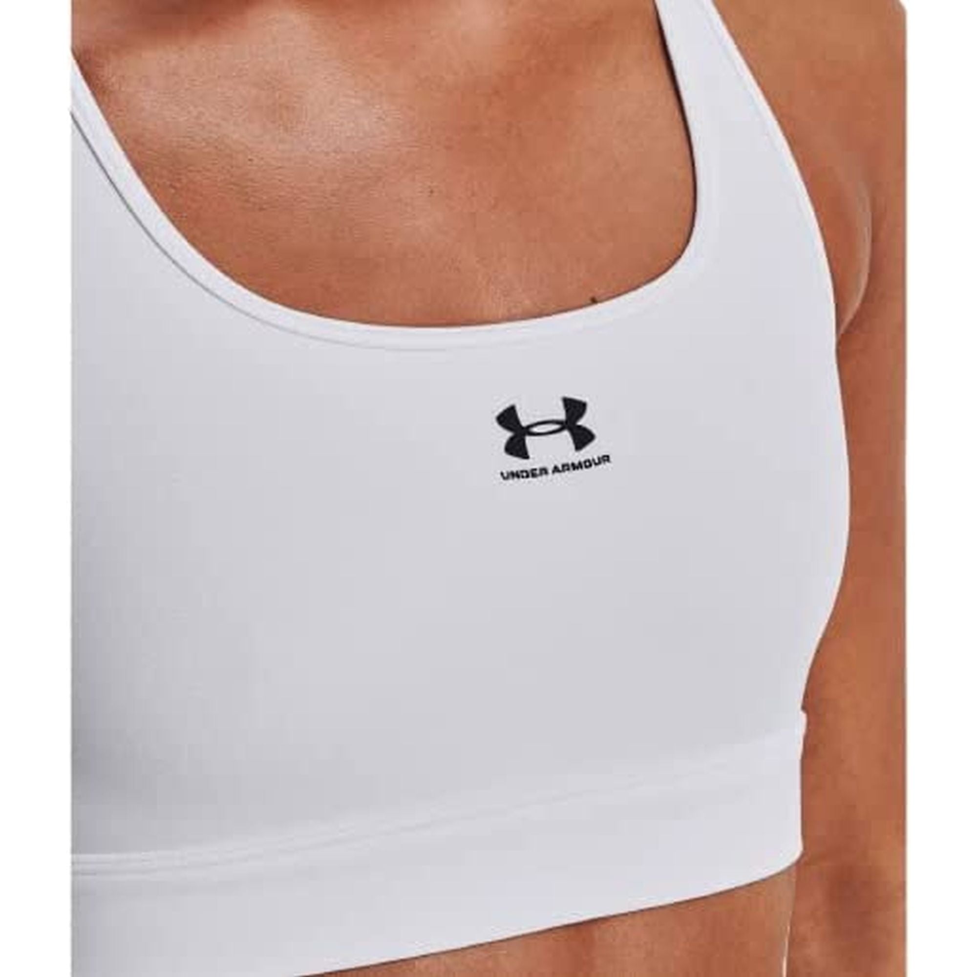 Top Sportivo UNDER ARMOUR Donna AUTHENTICS MID PADLESS Bianco