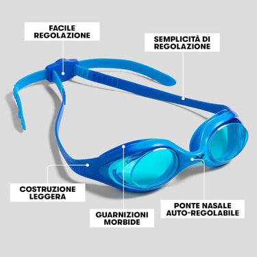 Glasses - ARENA Child goggles spider Blue