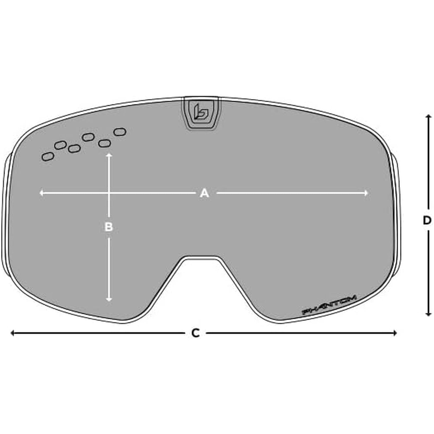 Maschera Sci BOLLE' Unisex nevada small Bianco