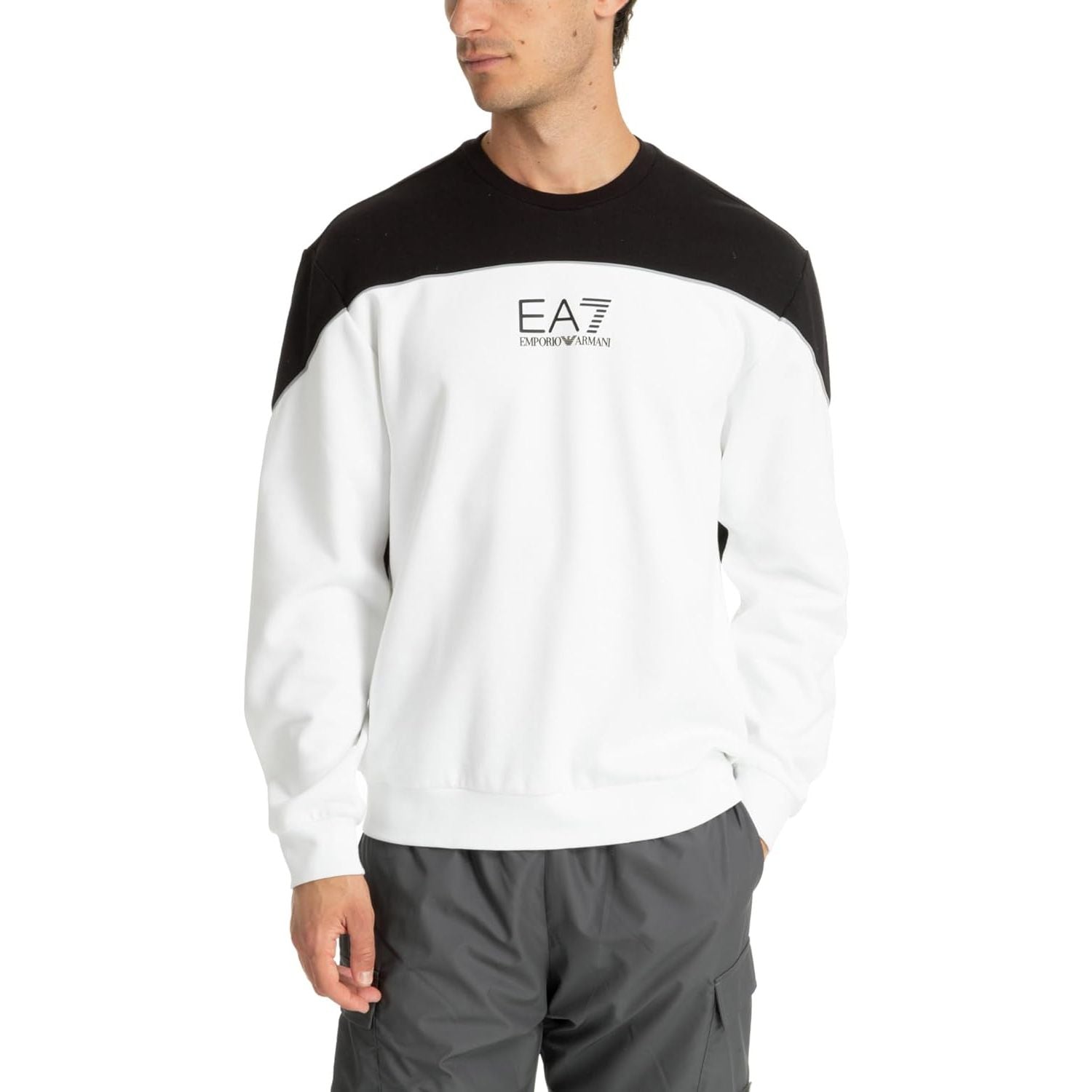 Felpa EA7 Uomo Bianco