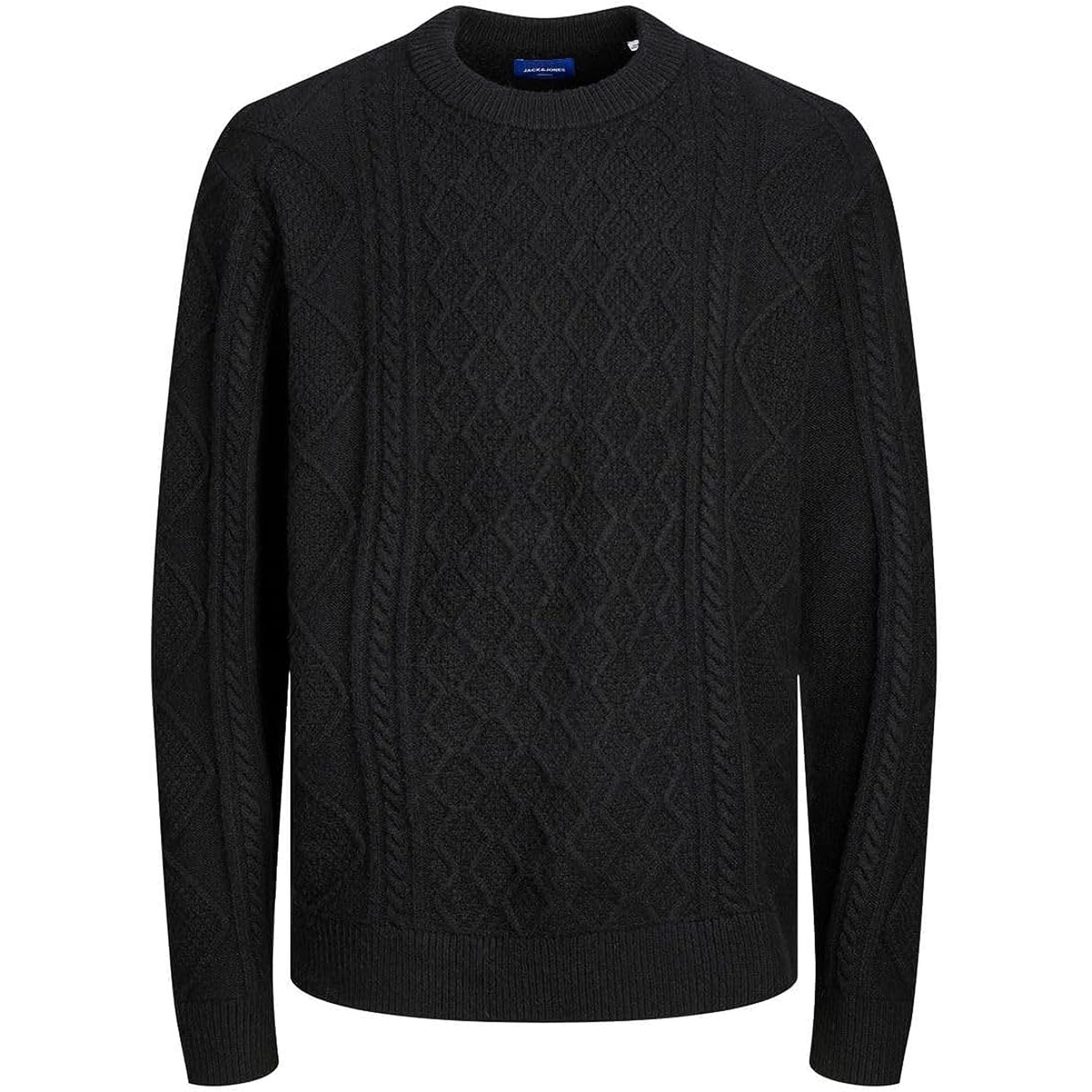 Pullover JACK JONES Uomo VILLERAY CABLE Nero