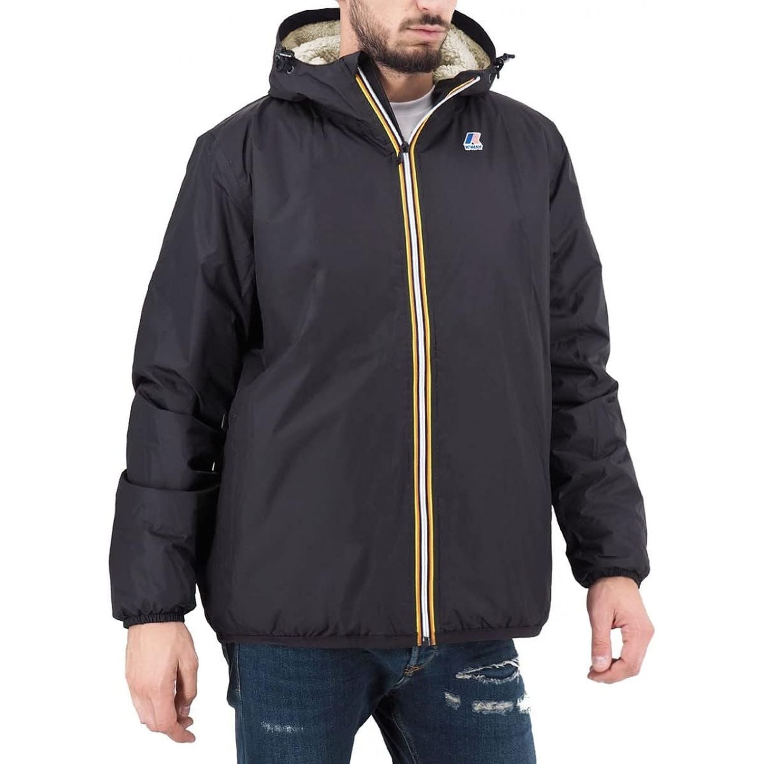 Giubbotto K-WAY Unisex LE VRAI 3.0 CLAUDE ORSETTO Nero