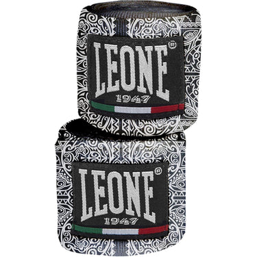Sports Accessories LEONE Unisex bandages 3.5 m Black and White