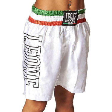 LEONE Men's Boxing Sports Shorts White