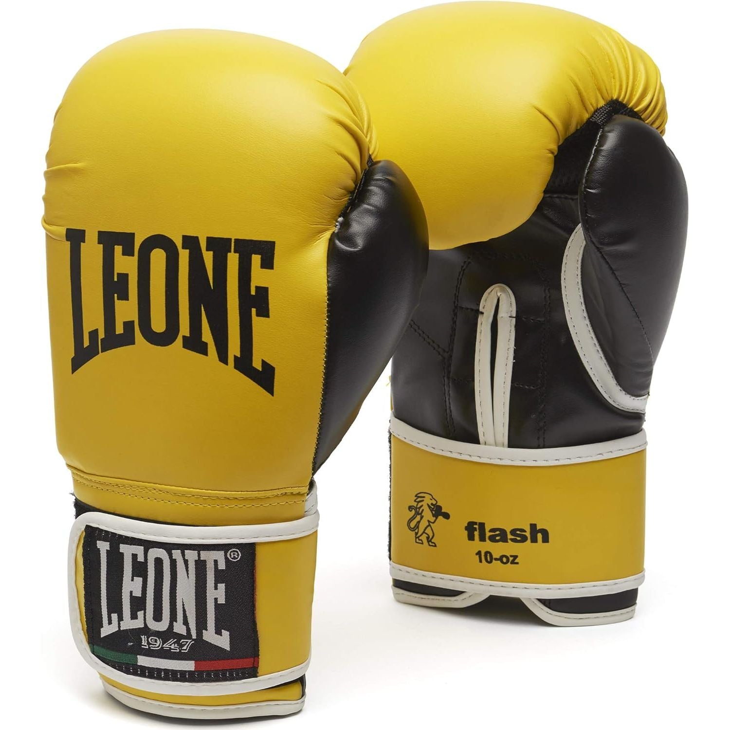 LEONE Unisex Flash Boxing Sports Gloves 10oz Yellow