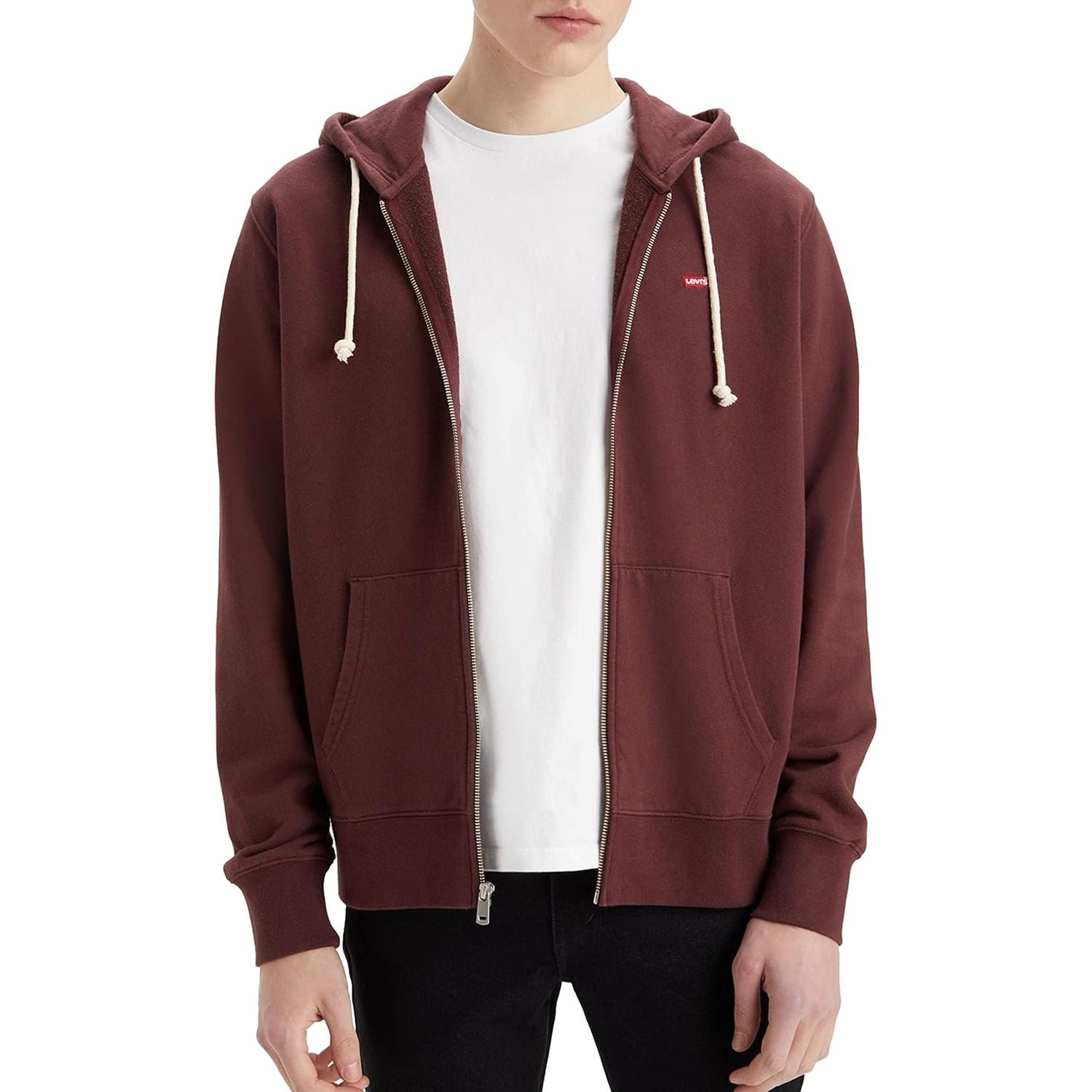Felpa LEVIS Uomo NEW ORIGINAL ZIP UP Bianco