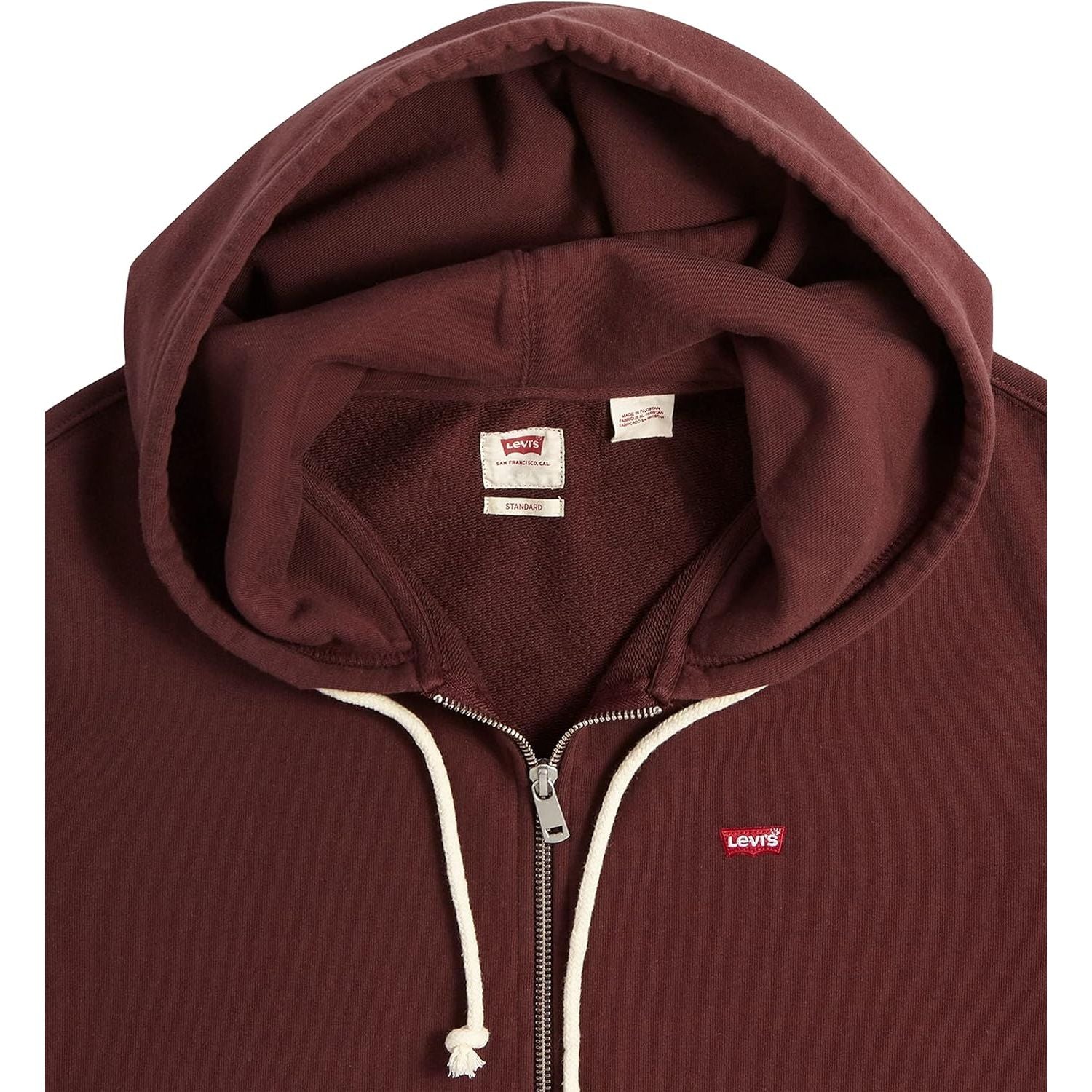Felpa LEVIS Uomo NEW ORIGINAL ZIP UP Bianco