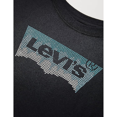 T-shirt LEVIS Bambina MEET AND GREET GLITTER BAT Nero