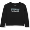 T-shirt LEVIS Bambina MEET AND GREET GLITTER BAT Nero