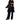 LIU JO Women's Vest LONG WITH POCKETS Black