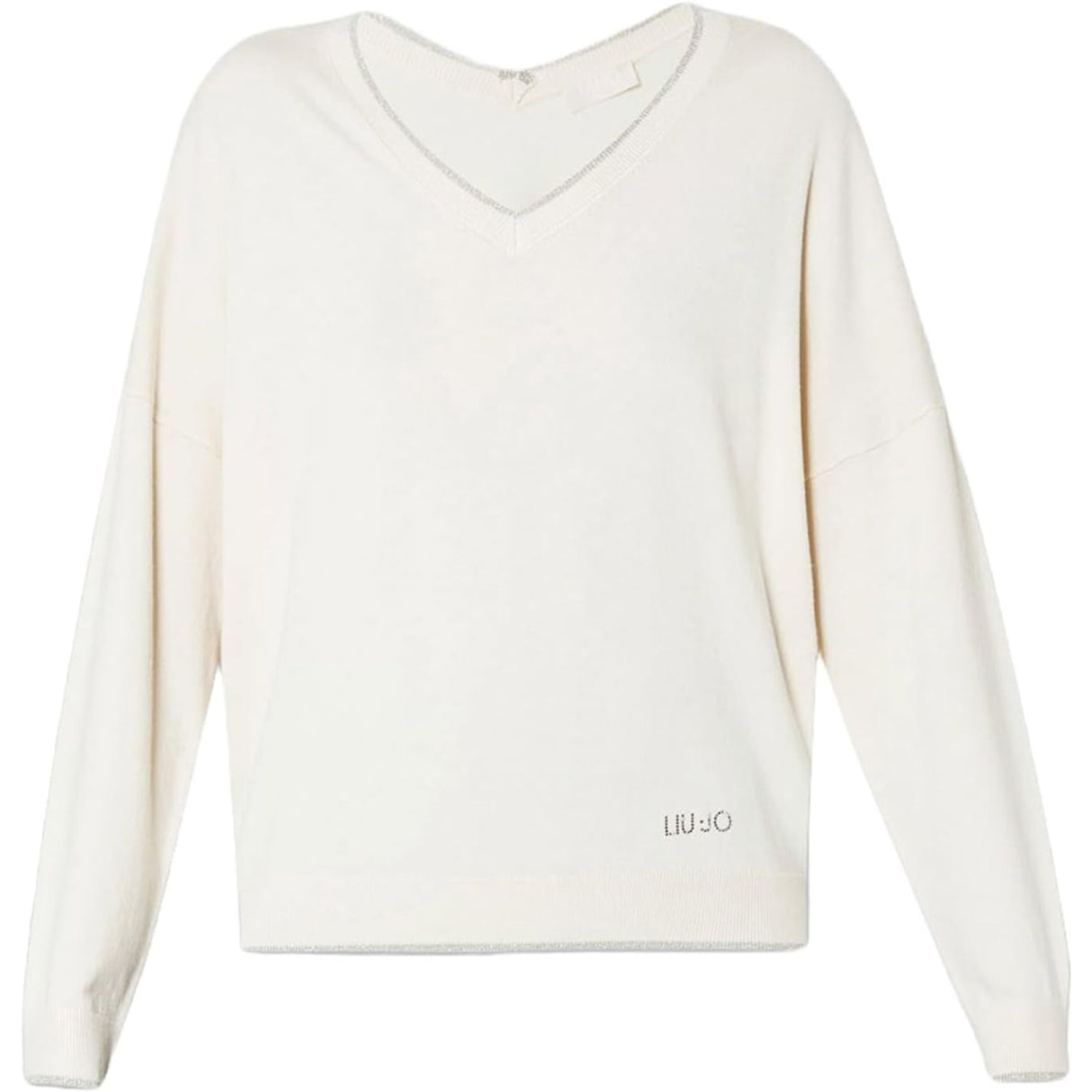 Pullover LIU JO Donna CHIUSA M/L V OVER Bianco