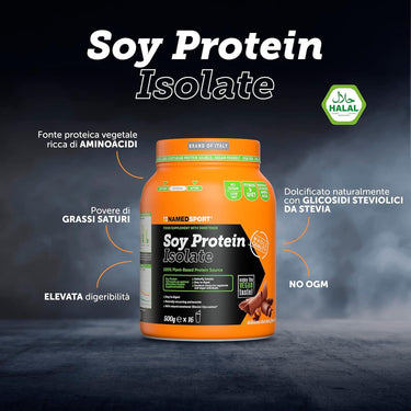 Integratori NAMEDSPORT Unisex soy protein isolate Cioccolato