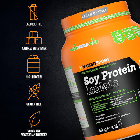 Integratori NAMEDSPORT Unisex soy protein isolate Cioccolato