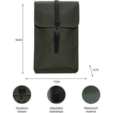 Zaino RAINS Unisex backpack Verde