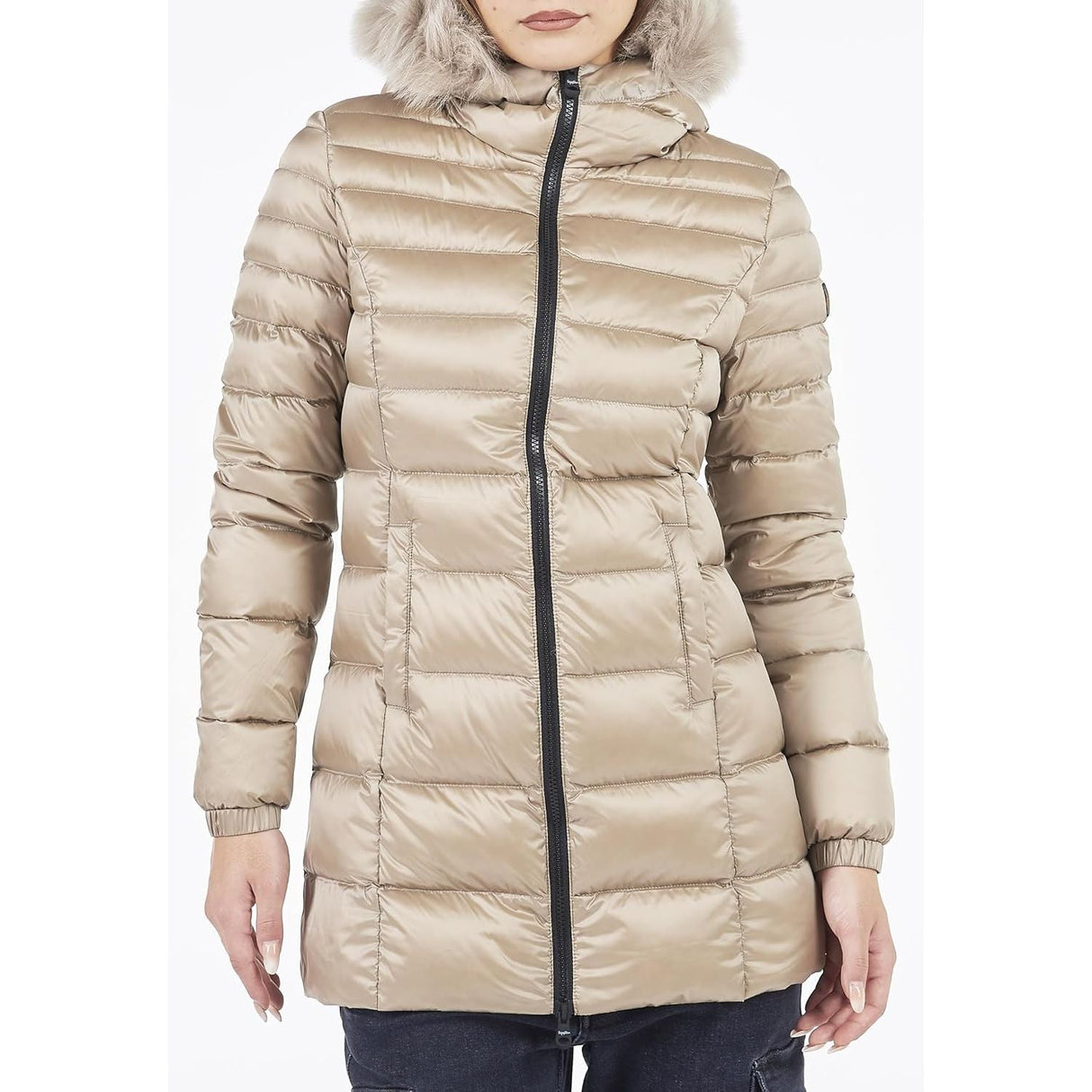 Giubbotto REFRIGIWEAR Donna LONG MEAD FUR Beige REFRIGIWEAR  Angolo dello Sport