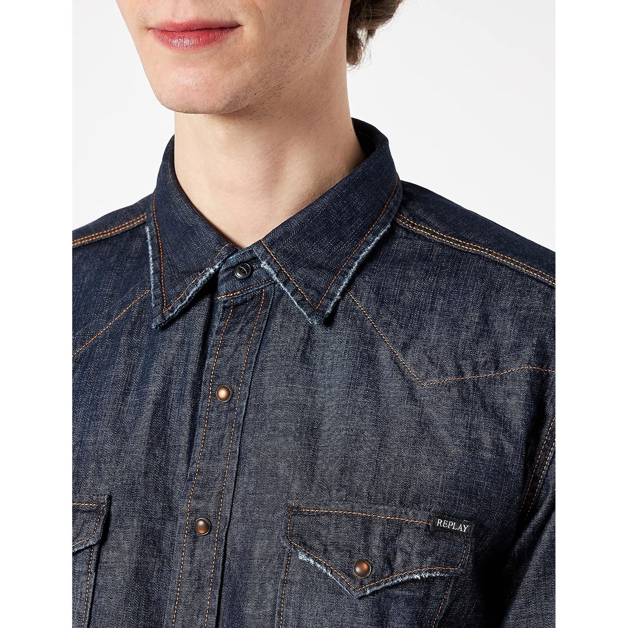 Camicia REPLAY Uomo Blu