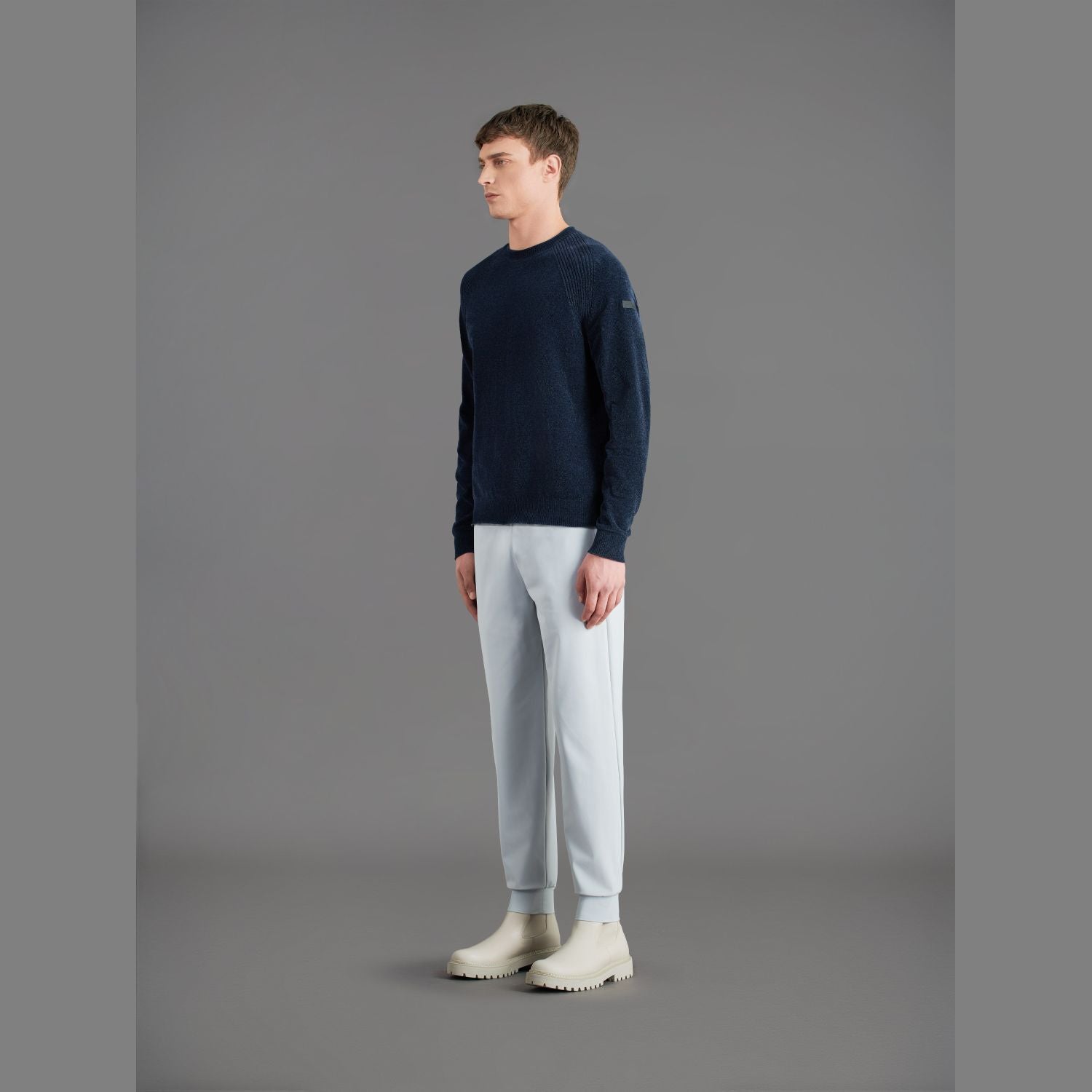 Pullover RRD Uomo VELVET ROUND Blu
