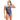 Costume Sportivo SPEEDO Donna ALLOVER DIGITAL VBACK Blu