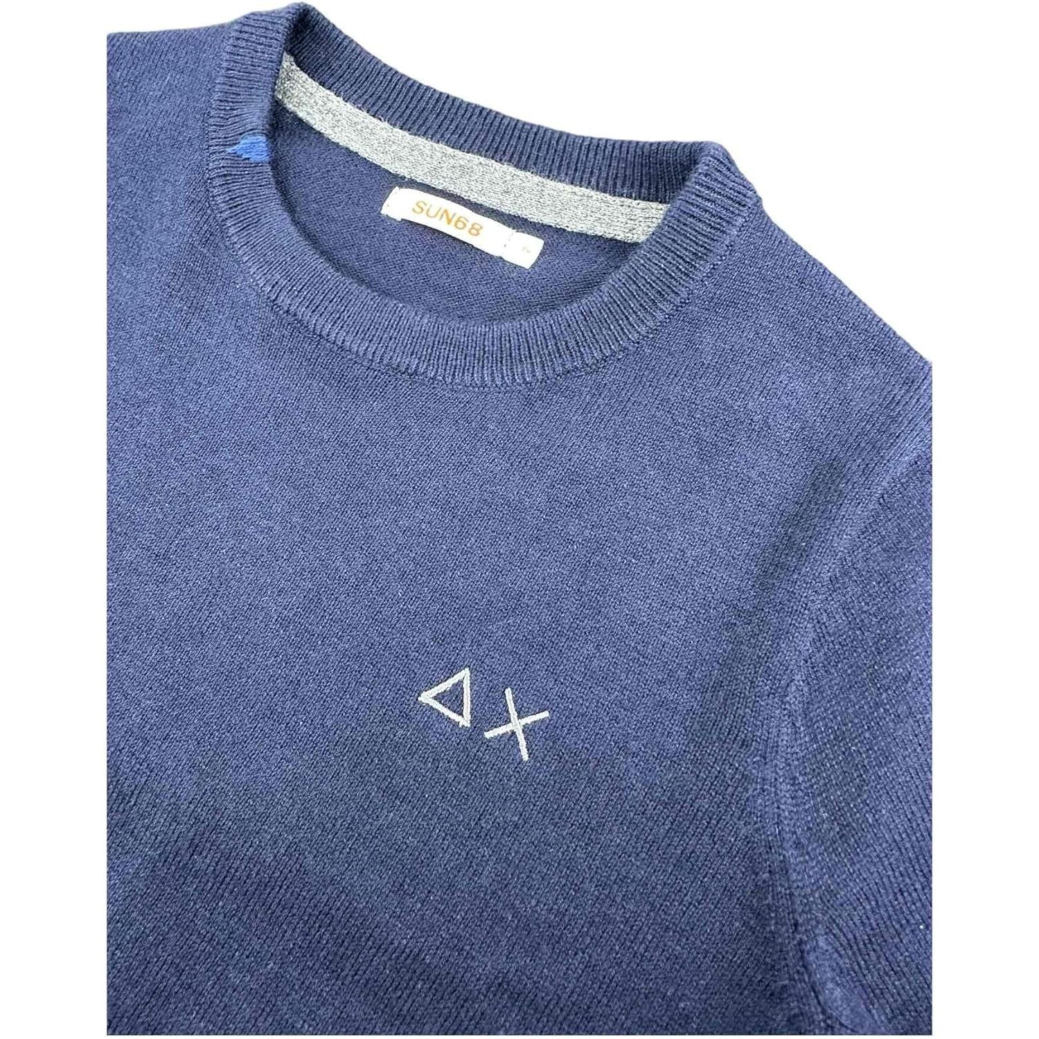 Pullover SUN 68 JR Bambino ROUND SOLID Blu