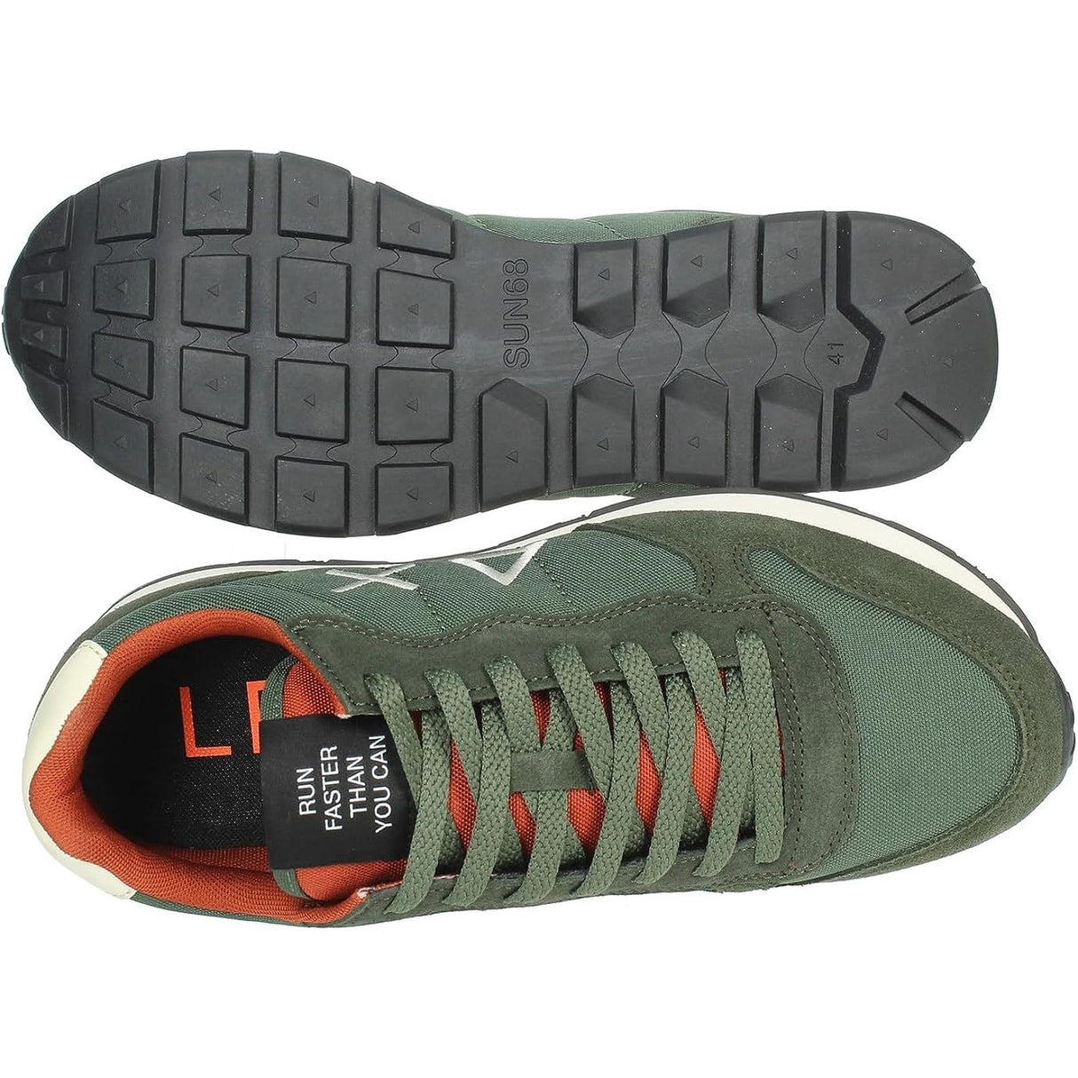 Sneakers SUN 68 Uomo TOM SOLID NYLON Verde