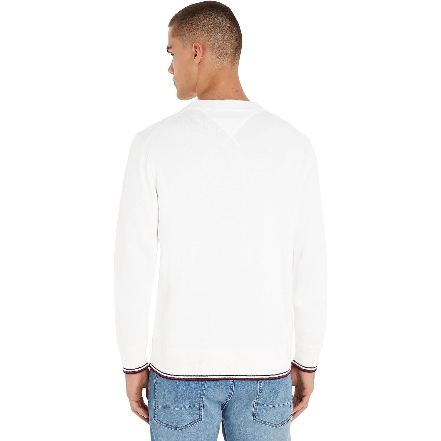 Felpa TOMMY HILFIGER Uomo MONOTYPE GS TIPPED Bianco
