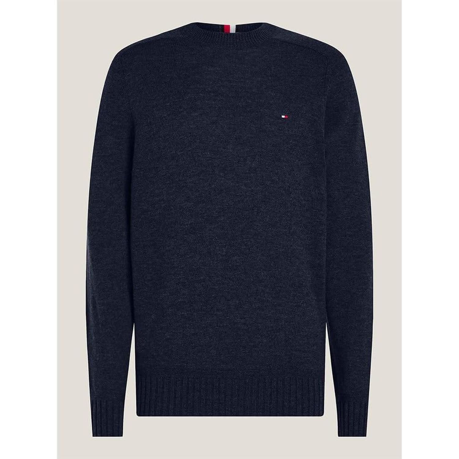 Pullover TOMMY HILFIGER Uomo MULTI HTR MERINO CRE Blu