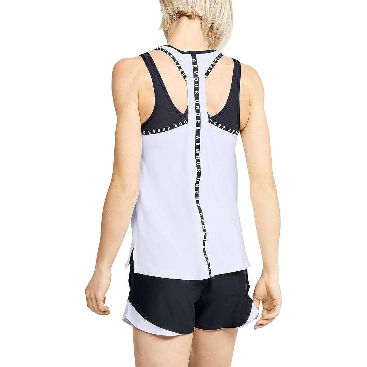 Canottiera Sportiva UNDER ARMOUR Donna UA KNOCKOUT TANK Bianco