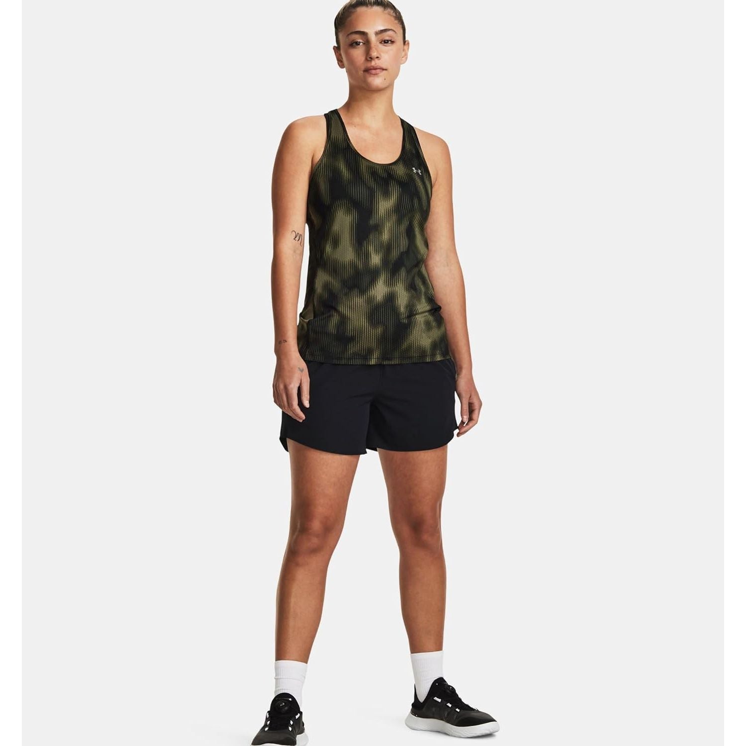 Canottiera Sportiva UNDER ARMOUR Donna RECER PRINT Verde