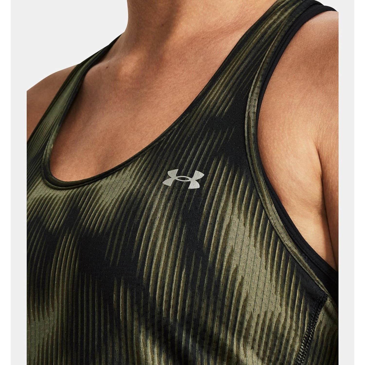 Canottiera Sportiva UNDER ARMOUR Donna RECER PRINT Verde
