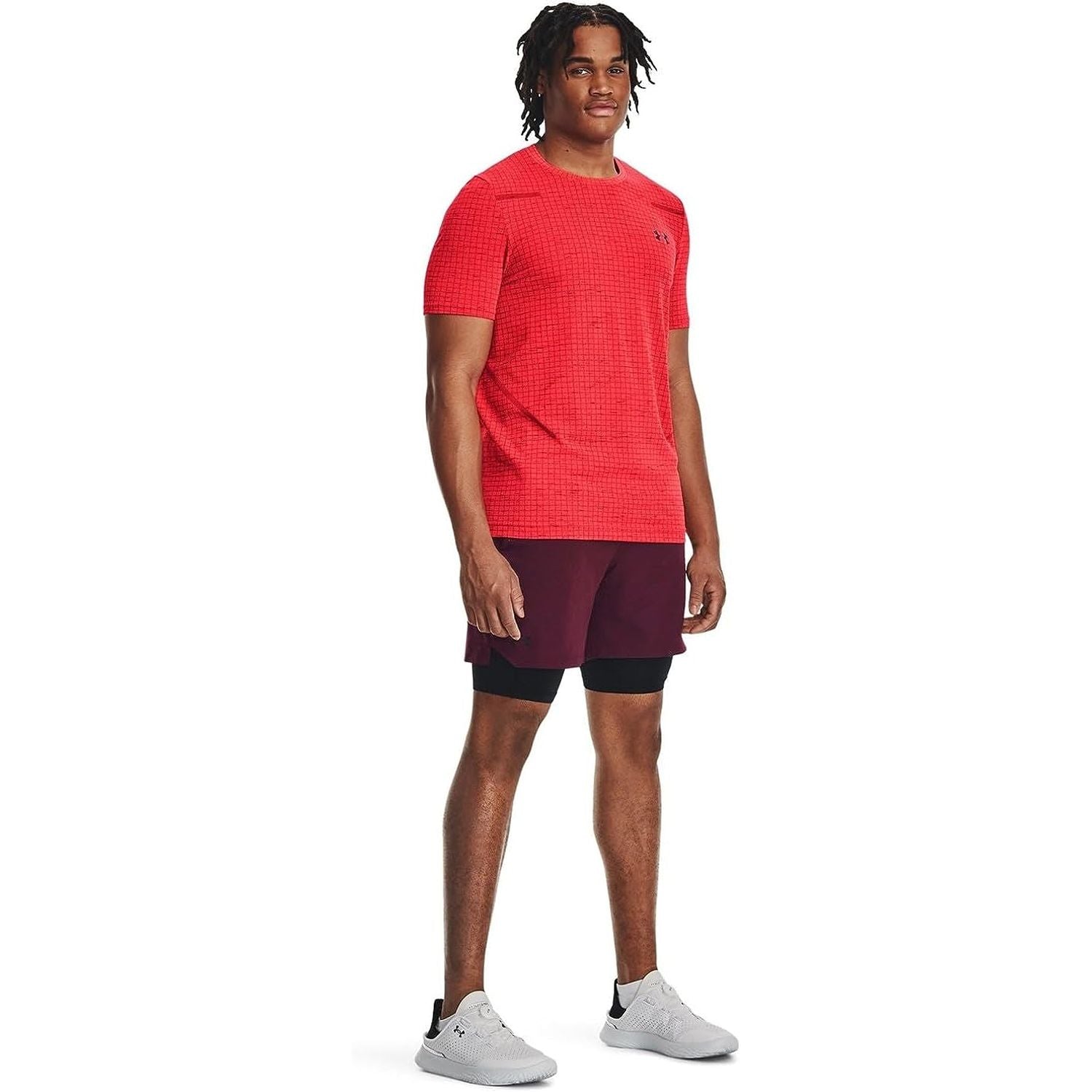 T-shirt Sportiva UNDER ARMOUR Uomo SEAMLESS GRID Rosso