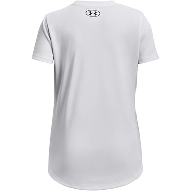T-shirt Sportiva UNDER ARMOUR Bambina TECH SOLID PRINT FILL BL Bianco