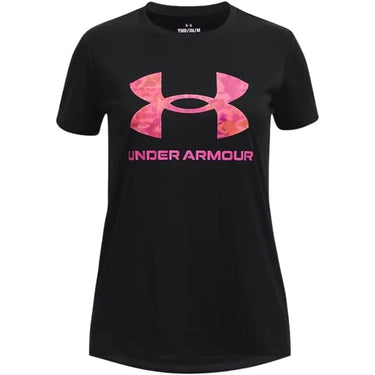 T-shirt Sportiva UNDER ARMOUR Bambina TECH SOLID PRINT FILL BL Nero