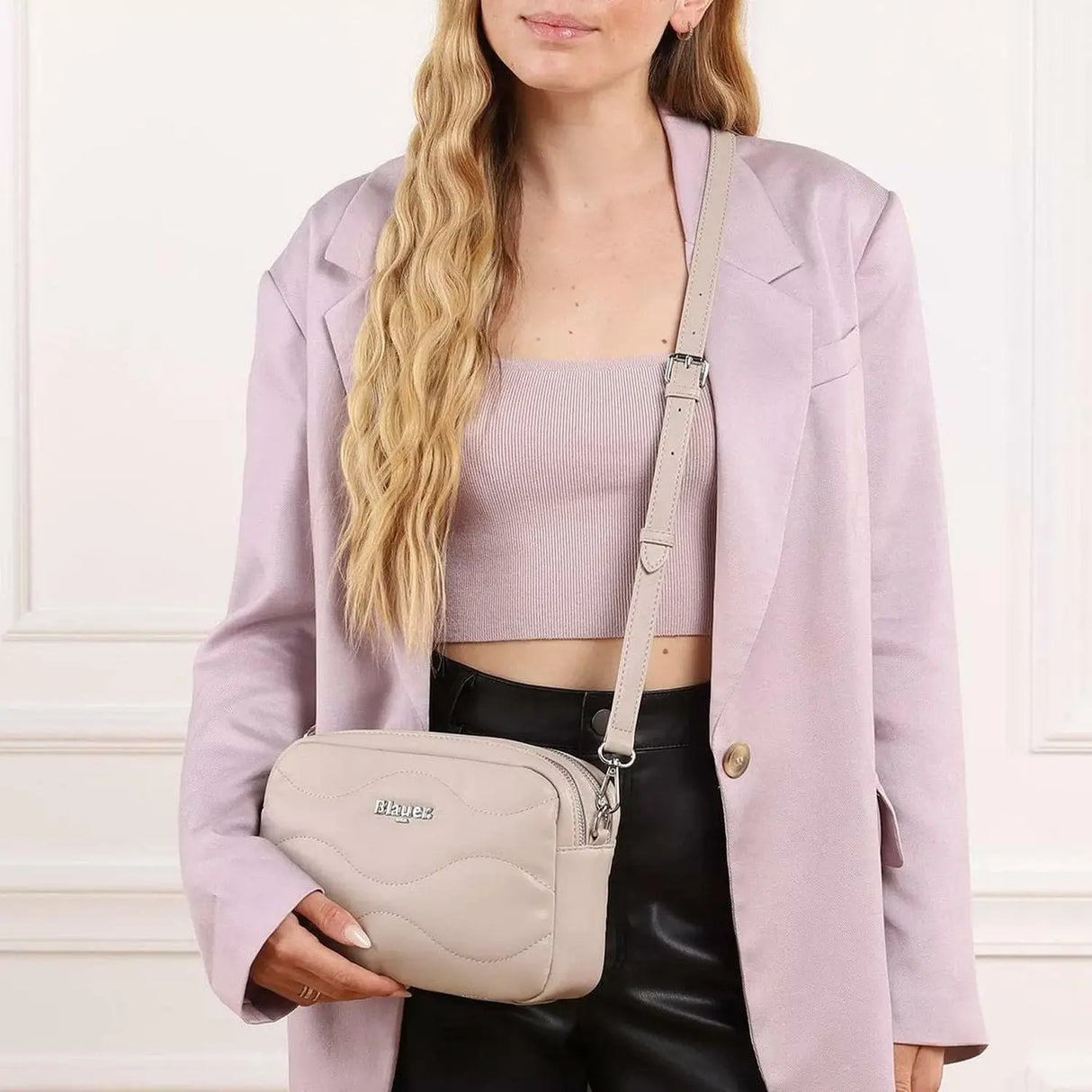 Borsa BLAUER Donna PADDED CROSSBODY Bianco